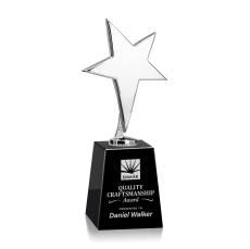 Tuscany Chrome Star on Celestina Base - Black - Metal Awards
