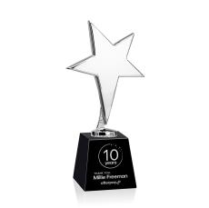 Tuscany Chrome Star on Fortino Base - Black - Metal Awards
