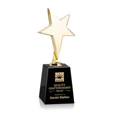 Tuscany Gold Star on Celestina Base - Black - Metal Awards