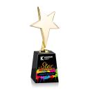 Tuscany Gold Full Color Black on Celestina Base Star Metal Award
