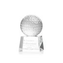 Golf Ball Globe on Robson Base Crystal Award