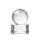 Tennis Ball Globe on Paragon Base Crystal Award