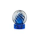 Genista Blue on Stanrich Base Globe Glass Award