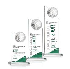 Ashfield Golf Full Color Peaks Crystal Award - Full Color Imprint
