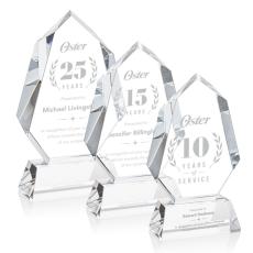 Employee Gifts - Norwood Clear on Newhaven Polygon Crystal Award