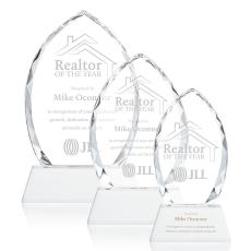 Wilton White on Newhaven Base Peaks Crystal Award - Crystal Awards
