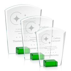 Employee Gifts - Lola Green Peaks Crystal Award