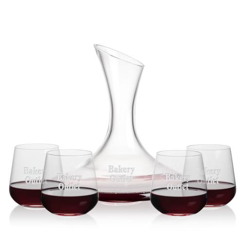 Corporate Gifts - Barware - Carafes - Madagascar Carafe & Howden Stemless Wine