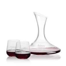 Employee Gifts - Madagascar Carafe & Howden Stemless Wine