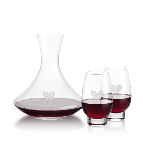 Corporate Gifts - Barware - Carafes - Senderwood Carafe & Glenarden Stemless Wine