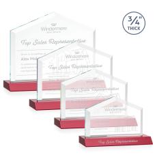 Micasa Red Peaks Crystal Award - Colored Crystal Awards