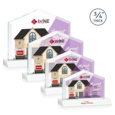 Micasa Full Color White Peaks Crystal Award - Crystal Awards