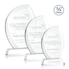 Wichita Clear on Newhaven Base Flame Crystal Award - Crystal Awards