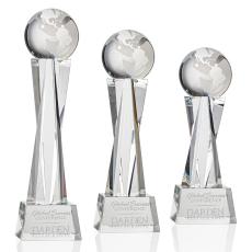 Employee Gifts - Havant Optical Globe Crystal Award