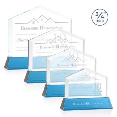 Micasa Sky Blue on Newhaven Peaks Crystal Award - Crystal Awards