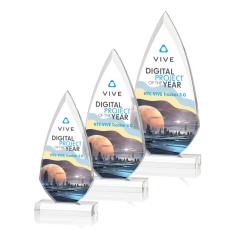 Vanderbilt Full Color Flame Acrylic Award - Acrylic Awards
