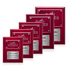 Employee Gifts - Gossamer Plaque - Rosewood/Silver