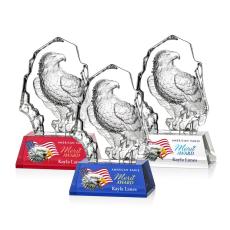 Employee Gifts - Ottavia Full Eagle Full Color Animals Crystal Award