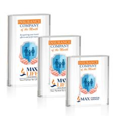 Merit Full Color Rectangle Crystal Award - Awards and Trophies