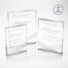 Employee Gifts - Chestham Clear Rectangle Acrylic Award