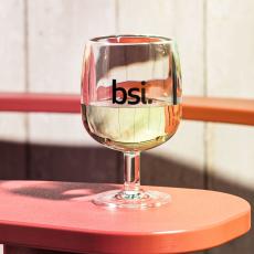 Employee Gifts - Poolside Acrylic Stackable Wine Glass - 8.5 oz (Set of 4)