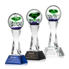 Employee Gifts - Aquarius Clear on Langport Base Towers Glass Award