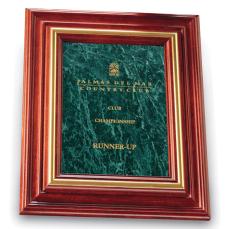 Employee Gifts - Cherry Stone Plaque - Green