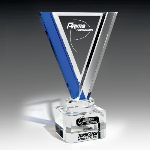 Awards and Trophies - Crystal Awards - Cobalt Avatar