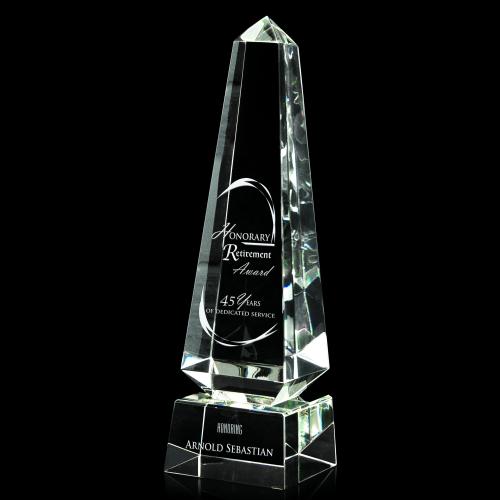 Awards and Trophies - Crystal Awards - Kasmir Obelisk