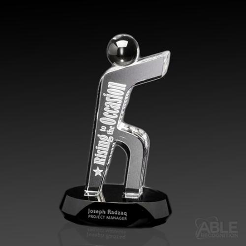 Awards and Trophies - Crystal Awards - Coalition Figure