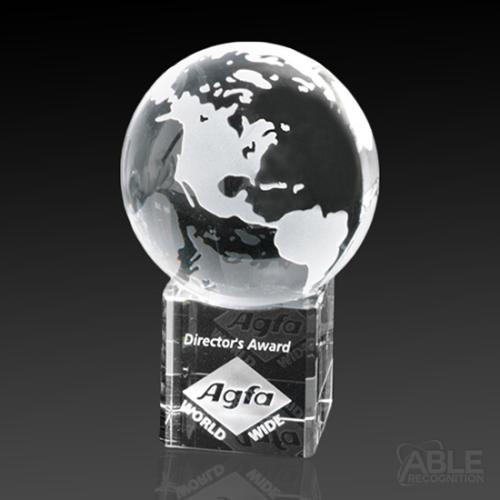 Awards and Trophies - Crystal Awards - Stratus Globe