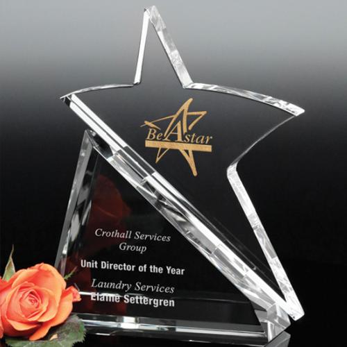 Awards and Trophies - Crystal Awards - Zephyr Star