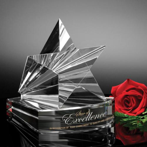 Awards and Trophies - Crystal Awards - Dorado Star