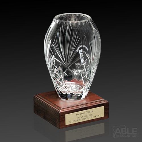 Awards and Trophies - Crystal Awards - Durham Barrel Vase