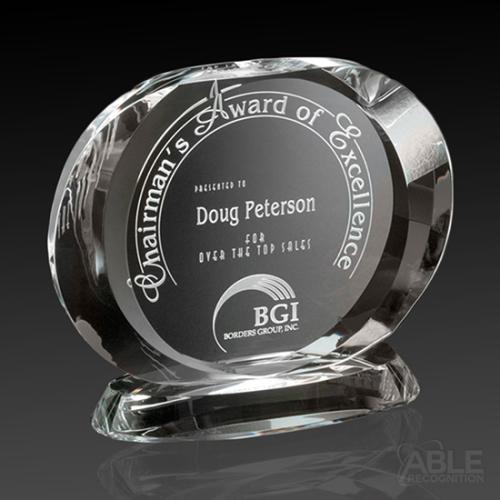 Awards and Trophies - Crystal Awards - Harmony Oval