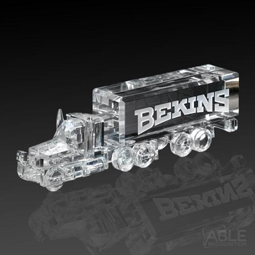 Awards and Trophies - Crystal Awards - Long Haul Truck