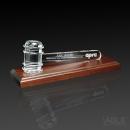 Crystal Gavel on Royal Finish Base