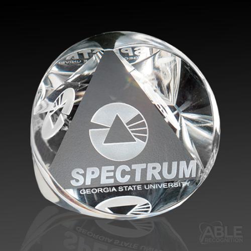 Awards and Trophies - Crystal Awards - 3D Crystal Awards - Pyramid Prism