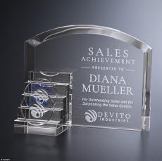 Step Up Goal-Setter - Crystal Awards
