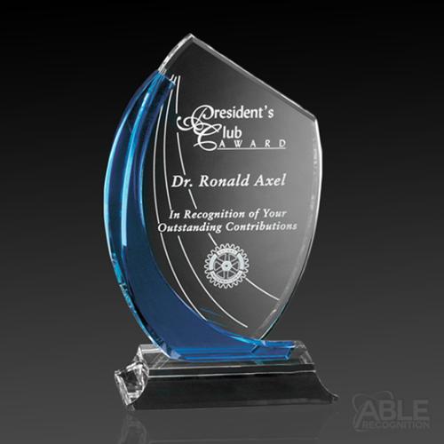 Awards and Trophies - Crystal Awards - Blue Shadow