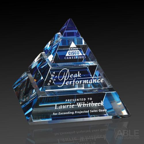 Awards and Trophies - Crystal Awards - Apogee Pyramid