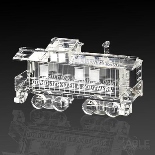 Awards and Trophies - Crystal Awards - Caboose Train