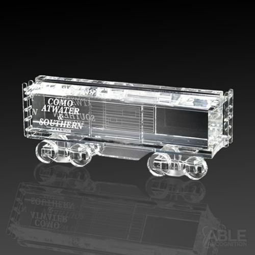 Awards and Trophies - Crystal Awards - Boxcar Train