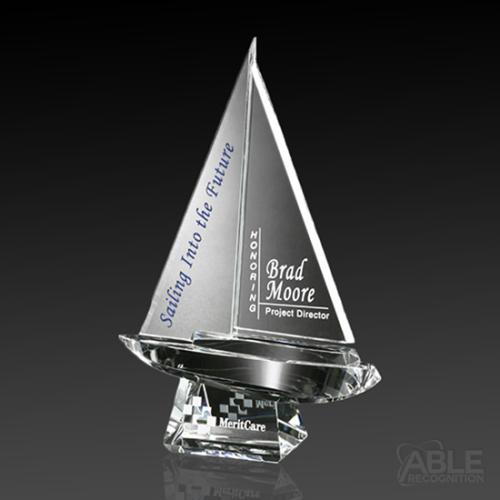 Awards and Trophies - Crystal Awards - Spinnaker Award