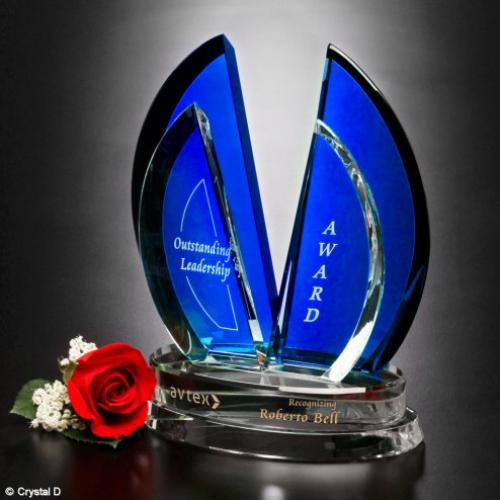 Awards and Trophies - Crystal Awards - Flight Indigo Award