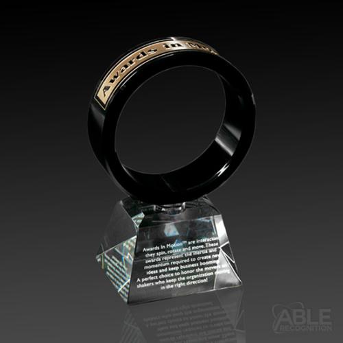 Awards and Trophies - Crystal Awards - 3D Crystal Awards - Awards In MotionÃÂ® Ring