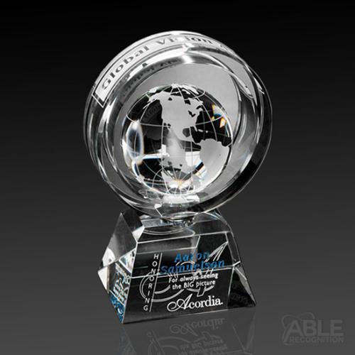 Awards and Trophies - Crystal Awards - 3D Crystal Awards - Awards In MotionÃÂ® Global Ring