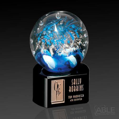 Awards and Trophies - Crystal Awards - Celebration on Black Base