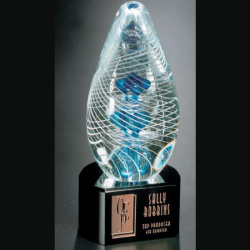 Awards and Trophies - Crystal Awards - Synergy on Black Base