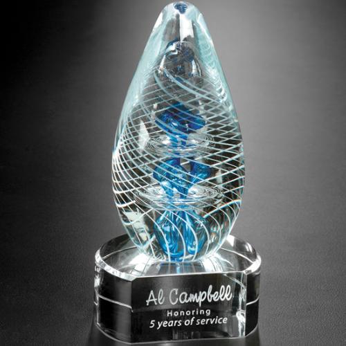 Awards and Trophies - Crystal Awards - Synergy on Clear Base